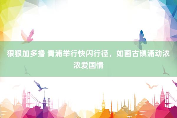 狠狠加多撸 青浦举行快闪行径,如画古镇涌动浓浓爱国情