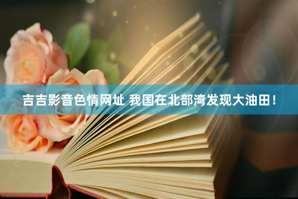 吉吉影音色情网址 我国在北部湾发现大油田！